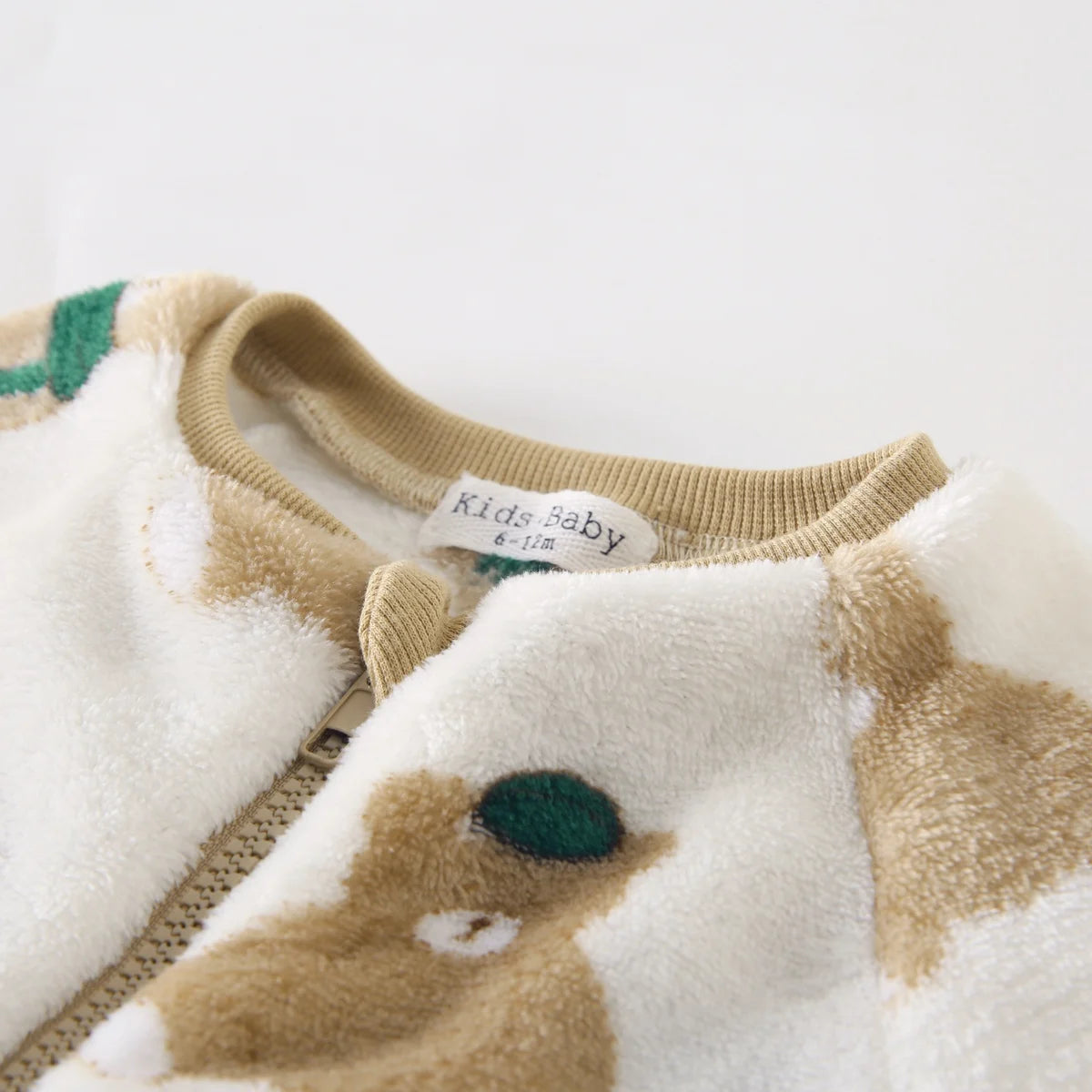 Fleece Infants Thickened Long Sleeve Jumpsuits Warm Zipper Winter Baby Rompers Clothing Cute Bear
