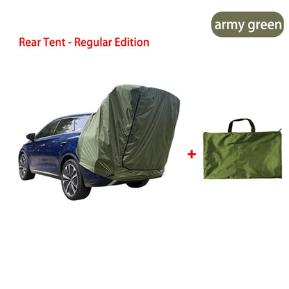 Outdoor Car Rear Tent Camping Picnic Car Rear Tent with Canopy Car Rear Extension Tent Sunshine-Proof Rain-Proof Car Rear Tent