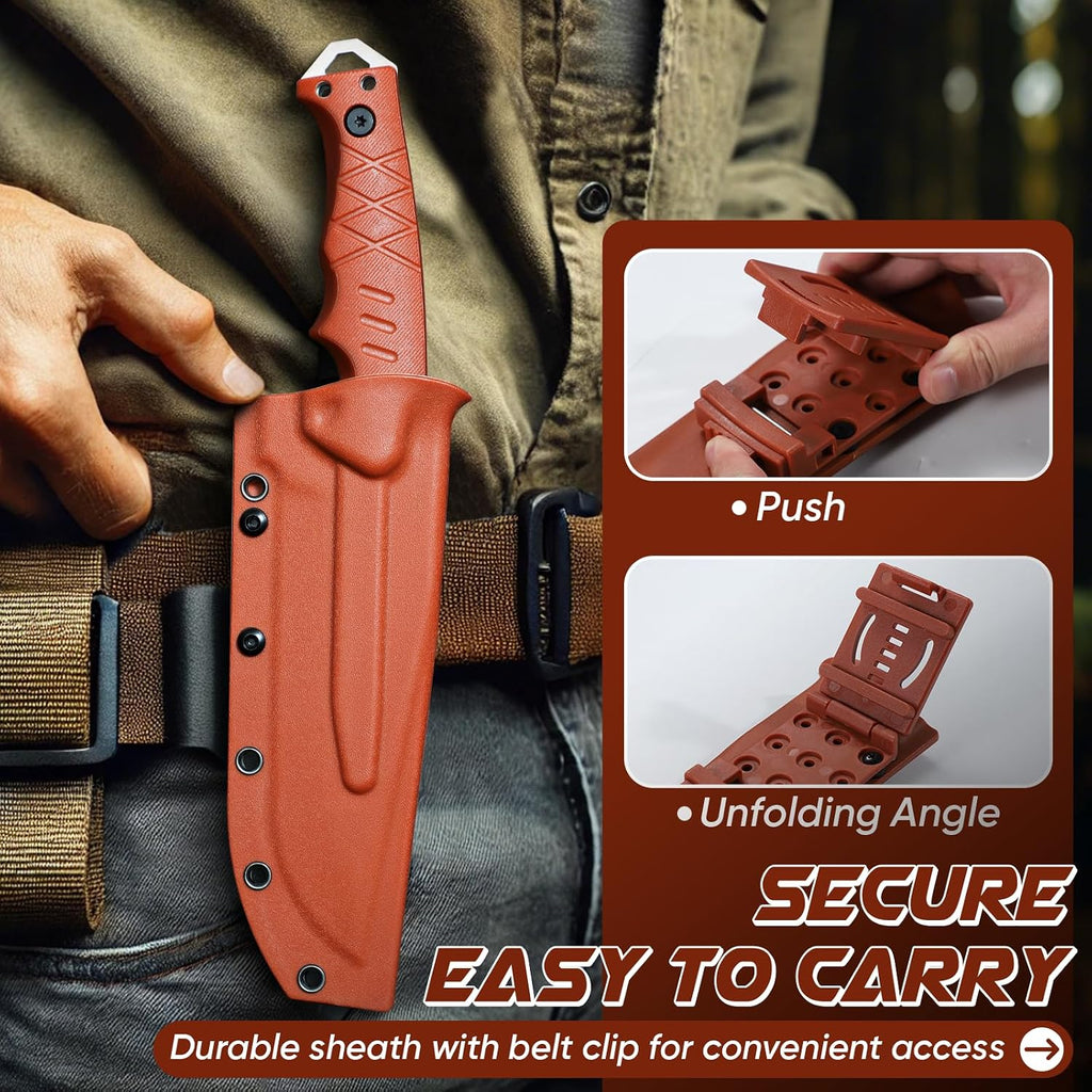 Camping Knife with Sheath -Survival Knives Plain Blade