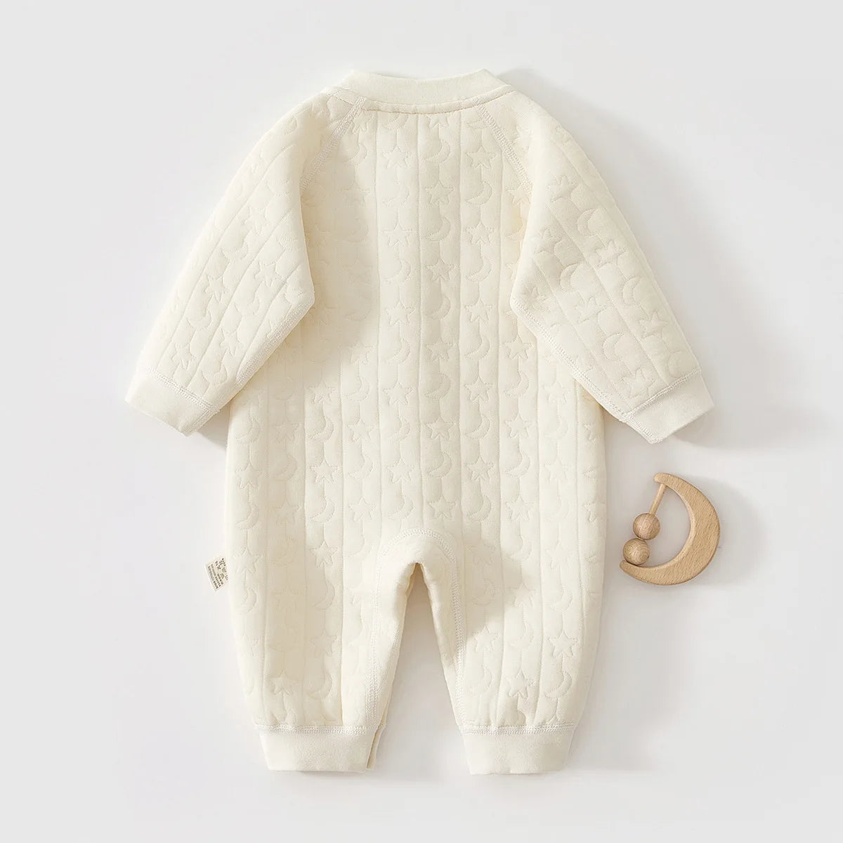 Baby Jumpsuit Autumn and Winter Pure Cotton Warm Newborn Inner Clothes for Boys and Girls Baby Pajamas 0-18 Moths