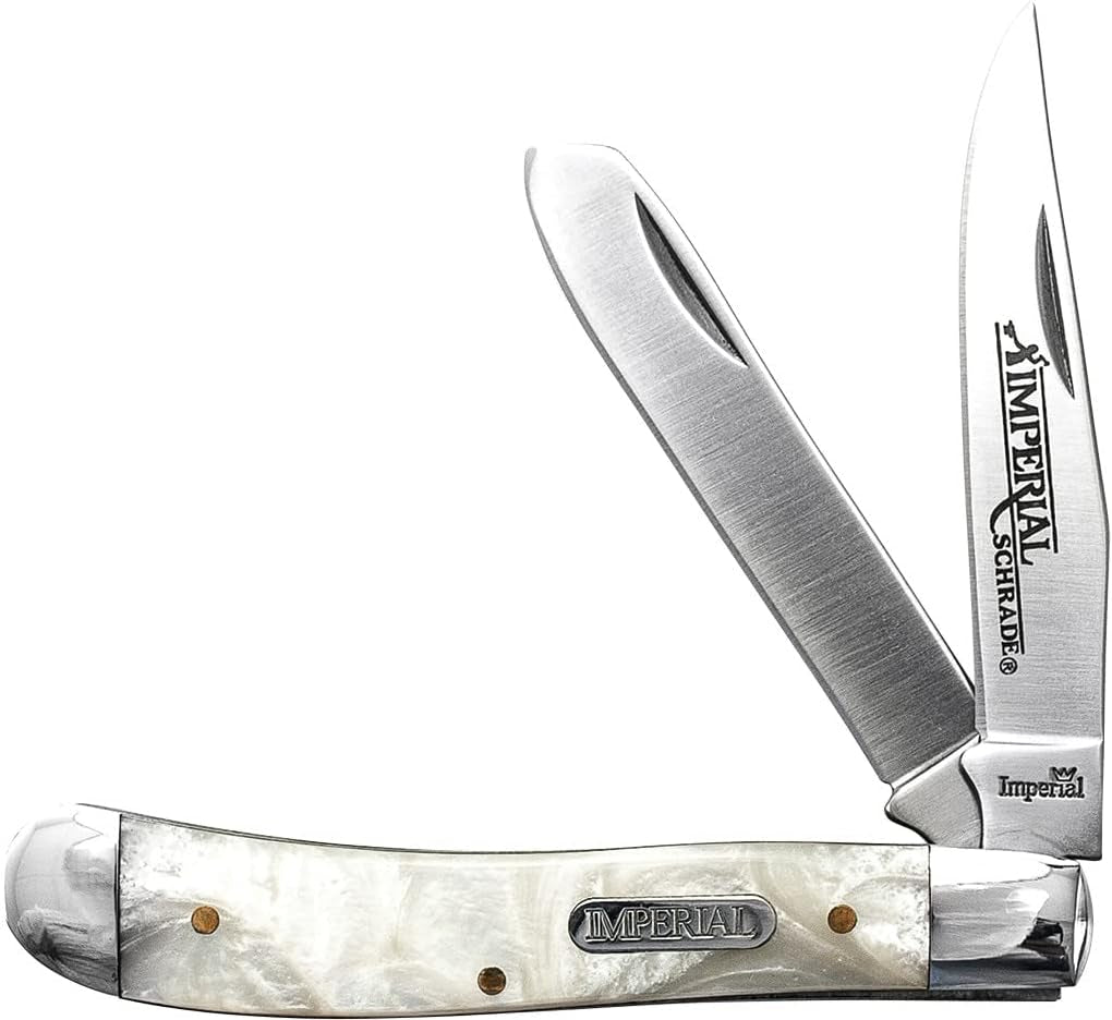 Schrade  IMP13L Stainless Steel Large 2 Blade Pocket Knife