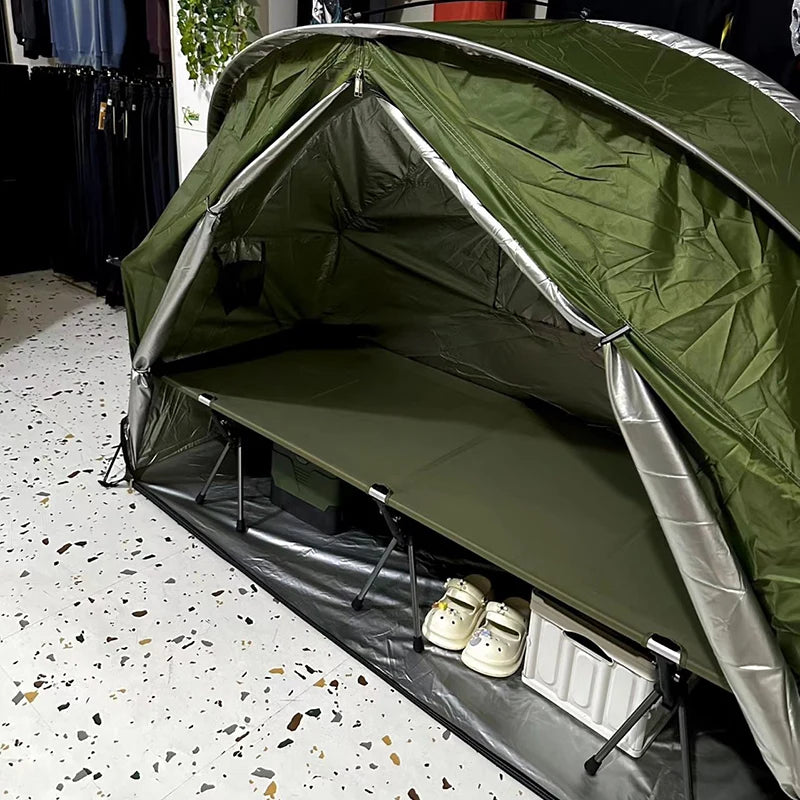 Cot Tent Only Tent without Cot Bed, Fishing Bivvy Tent, Camping Cot Tent off Ground, Light Blocking Tent