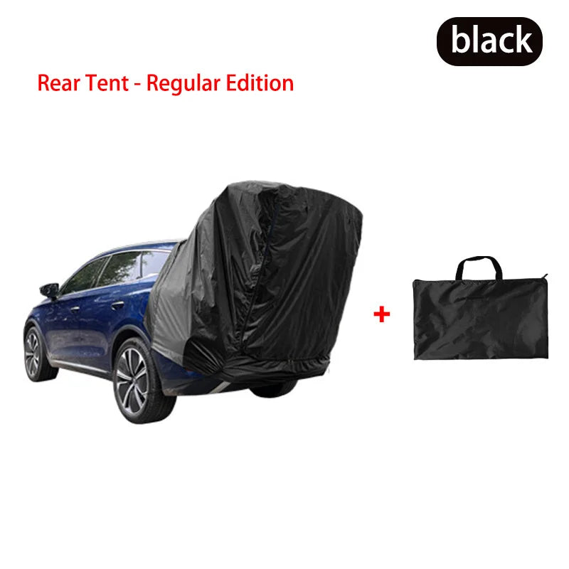 Outdoor Car Rear Tent Camping Picnic Car Rear Tent with Canopy Car Rear Extension Tent Sunshine-Proof Rain-Proof Car Rear Tent