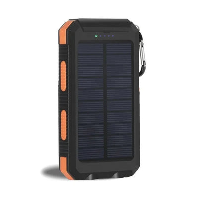 2000000Mah Solar Power Bank Waterproof Portable Solar Panel Powerbank External Battery Charger Powerbank with LED Camping Light