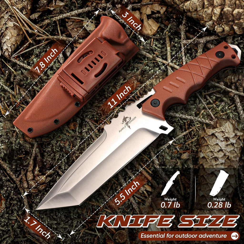 Camping Knife with Sheath -Survival Knives Plain Blade
