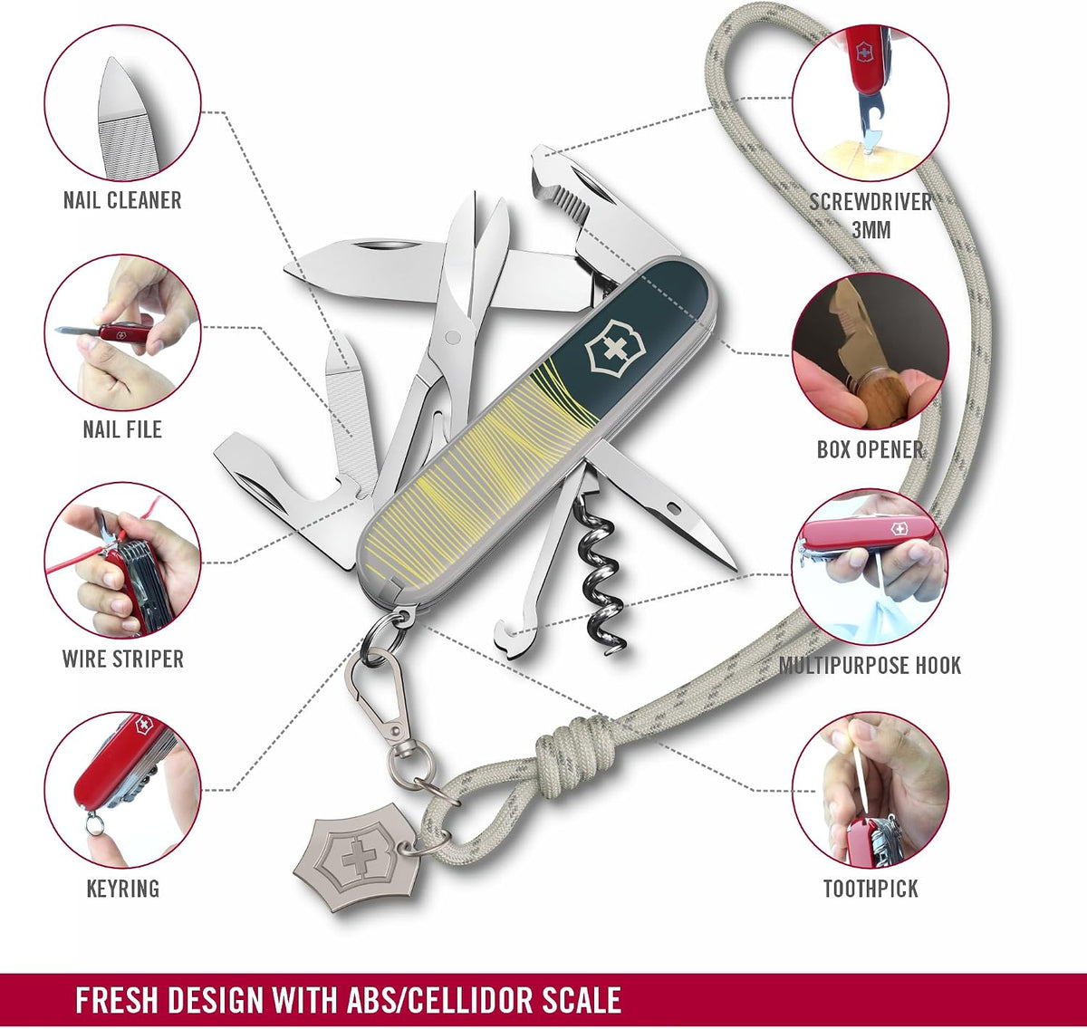 Victorinox Live to Explore Companion Swiss Army Knife, 16 Function, NY