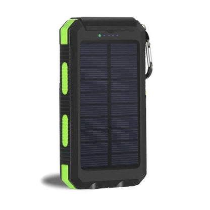 2000000Mah Solar Power Bank Waterproof Portable Solar Panel Powerbank External Battery Charger Powerbank with LED Camping Light